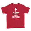 obey the beard funny Youth Tee