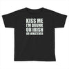 kiss me i'm drunk or irish Toddler T-shirt