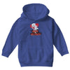 happy halloween clown Youth Hoodie