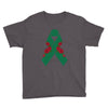 liver ribbon and rose Youth Tee