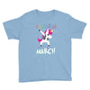 Unicorns are Born in March Dabbing Youth Tee
