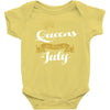 queens are born in july Baby Onesie