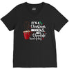 it's a christmas movies and hot chocolate kind of day V-Neck Tee