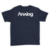 analog white logo Youth Tee