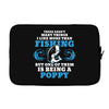 Fishing Poppy Laptop cover
