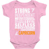 Strong Independent Motivated Capricorn Baby Onesie