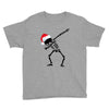 skeleton dabbing christmas Youth Tee