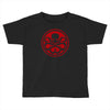 red skull logo avengers marvel comics gift Toddler T-shirt