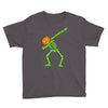 pumpkin skeleton dabbing Youth Tee