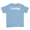 analog white logo Youth Tee