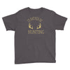 i'd rather be hunting deer antlers ammo hunt gear merica cool Youth Tee