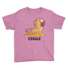 yoga pug exhale Youth Tee