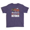 Halloween Kings Are Born In October Youth Tee