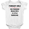 February girls Baby Onesie