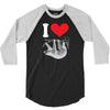I HEART SLOTH 3/4 Sleeve Shirt