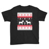 reindeer christmas ugly sweater Youth Tee