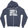 youar hole Zipper Hoodie