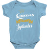 queens are born in september Baby Onesie