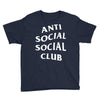 anti social social club White logo Youth Tee