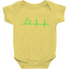 morning coffee heatbeat ekg Baby Onesie