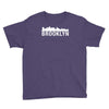 brooklyn city skyline silhouette Youth Tee