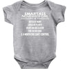 Smartass November Girl Baby Onesie