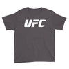 ufc white logo Youth Tee