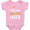 kings are born in 1978 Baby Onesie