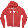 belive alien Zipper Hoodie