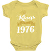 kings are born in 1976 Baby Onesie