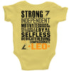Strong Independent Motivated Leo Baby Onesie