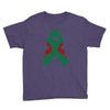 liver ribbon and rose Youth Tee