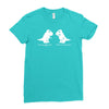 trex i love you this much Ladies Fitted T-Shirt