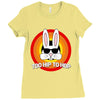 too hip to hop   bunny easter Ladies Fitted T-Shirt