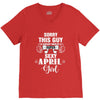 sorry this guy is already taken by a super sexy  april girl V-Neck Tee