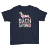 dachshund floral Youth Tee