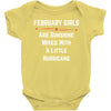February Girls Baby Onesie