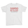 gaming doesn't make me violent Youth Tee