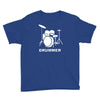 drummer drum kit indie rock music Youth Tee