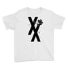 mgk t xx shirt flower black rose Youth Tee
