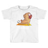 yoga pug exhale Toddler T-shirt