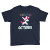 october born unicorns Youth Tee