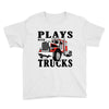 plays with trucks family matching Youth Tee
