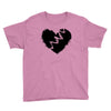 broken heart xxx black Youth Tee
