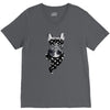 bull dog american falg V-Neck Tee