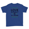 Love Actually Is All Around Ugly Christmas for light Youth Tee