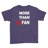 avengers more than a fan white logo Youth Tee