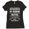 Dear Husband, Love, Your Favorite Ladies Fitted T-Shirt
