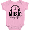 music is my life Baby Onesie