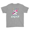 Born Unicorns-Born August Youth Tee